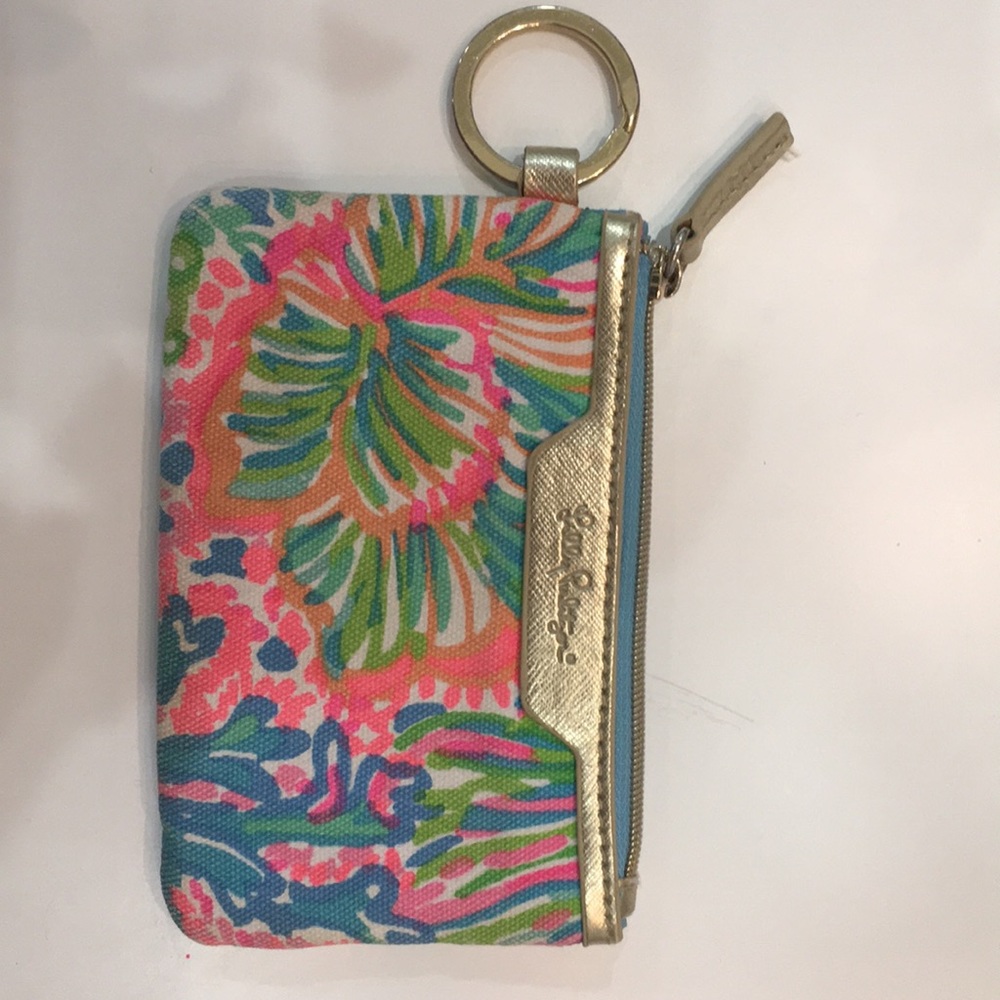 🌺 3/$10! Lilly Pulitzer ID wallet with key ring